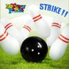 Novelty Place Inflatable Giant Bowling Game for Family - 14" Ball & 6 Oversized 22" Pins, Blow Up Yard Game Set for Backyard Camping Beach Indoor Playroom, Portable Easy Setup Party Activity view 2