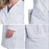 Landau Relaxed Fit 5-Pocket 4-Button Full-Length Lab Coat for Women 3153 view 4