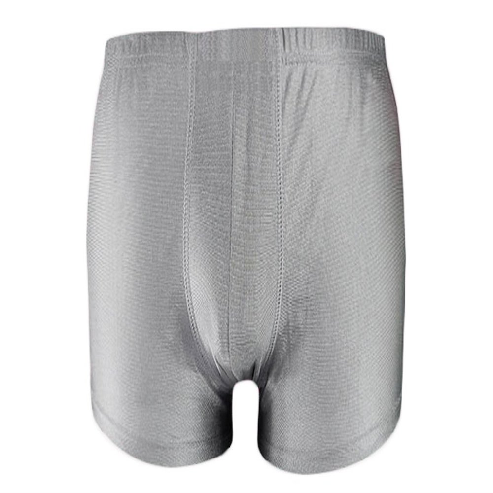 OURSURE Men Underwear Boxer Briefs Anti-Radiation Protect Shield Short Medium 8900614M Silver