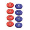 Replacement American Medium Table Shuffleboard Puck Weight Top Caps- Set of 8 caps - Red/Blue - Caps/Tops Only view 1