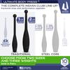 Ultimate Body Press Indian Clubs - 1lb, 2lb and 3lbs Pairs view 3