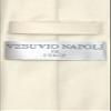 Vesuvio Napoli Narrow NeckTie Skinny CREAM Color Men's Thin 2.5" Neck Tie view 2