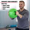 CanDo Molded Dual-Handle Medicine Ball for Strength Training, Core Workouts, Warmups, Cardio, and Plyometrics with Handles for Home and Clinic Use view 3