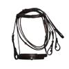 Padded Cavesson Bridle with Reins Brown - Pony Size view 1