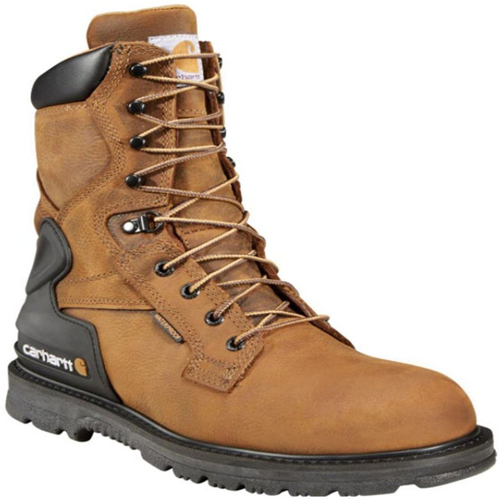 Carhartt Men's Heritage 8" Waterproof Steel Toe Work Boot CMW8200, Brown, 12M