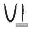 CO-Z Aerial Yoga Swing Hammock | Trapeze Set with Ceiling and Door Mounts, Hanging Straps, Hanging Kits | Silk Bodyfly Yoga Inversion Swing | Air Flying Swing for Aerial Exercise, Black view 4