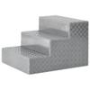 Silver Wrestling Ring Stairs for Wrestling Figure Rings view 1