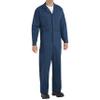 Red Kap Men's Tall Size Button Front Cotton Coverall, Navy, 48 view 1