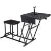 Goplus Foldable Shooting Table, Height Adjustable Shooting Bench with Adjustable Gun Rest, Ammo Pockets, Padded Seat, Portable Shooting Bench Rest for Rifles, Hunting, Outdoor view 1