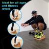 StrongTek Professional Wooden Slant Board, Adjustable Incline Board and Calf Stretcher, Partial-Coverage Design with Side Handle, 5 Angles, 500 lbs Capacity view 4