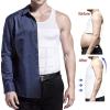 Frogwill Mens Posture Correction/Support/Pain Relief Slimming Body Vest Shirt (M, White-New) view 3