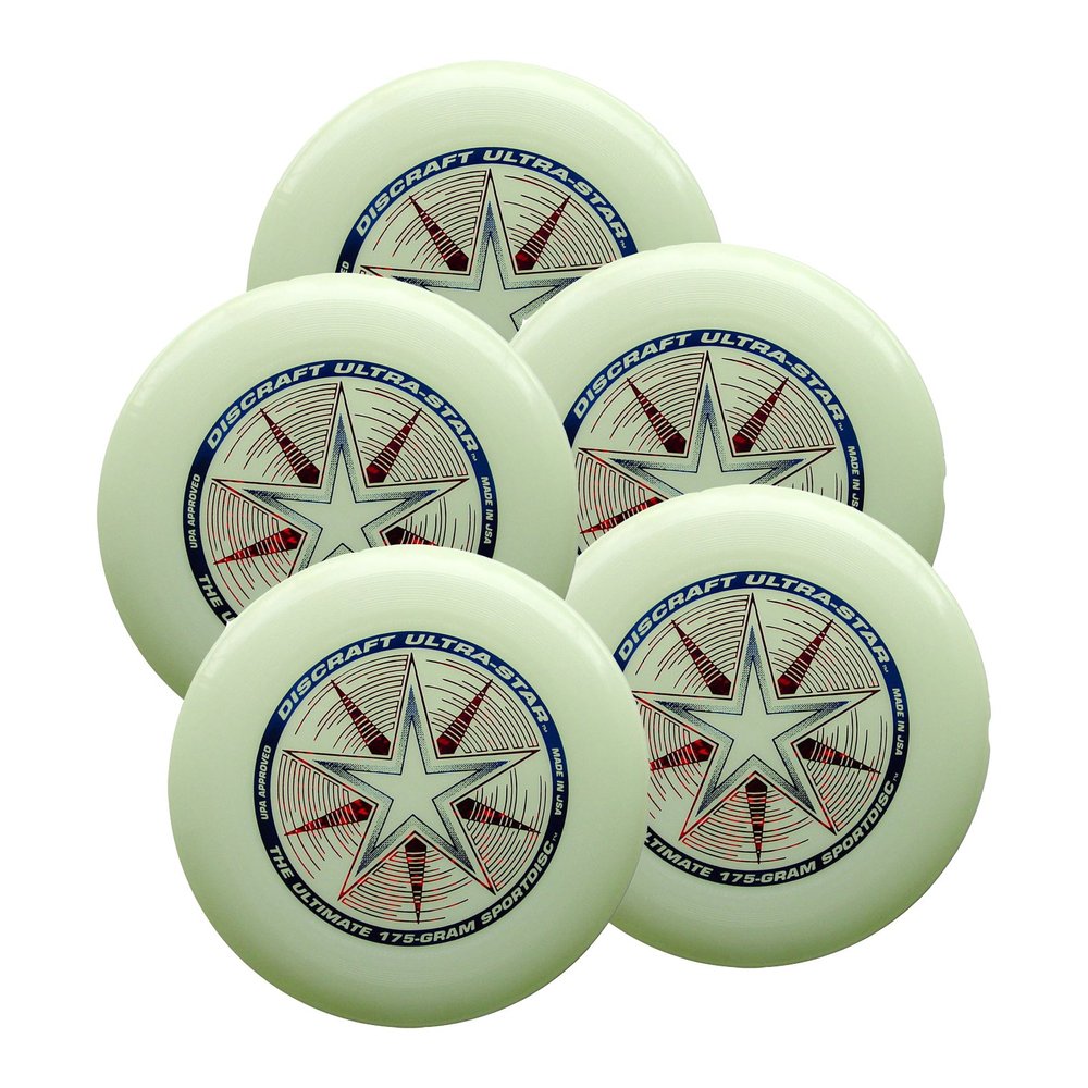 Discraft Ultra-Star 175g Ultimate Sportdisc Nite Glo (5 Pack)