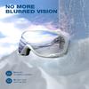 ZIONOR Lagopus Ski Snowboard Goggles UV Protection Anti fog Snow Goggles for Men Women Adult Youth VLT 8.6% White Frame Silver Lens view 4