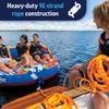 WOW Sports 6k 60 ft. Tow Rope with Floating Foam Buoy 1 2 3 or 4 Person Tow Rope for Boating, 11-3020 view 4