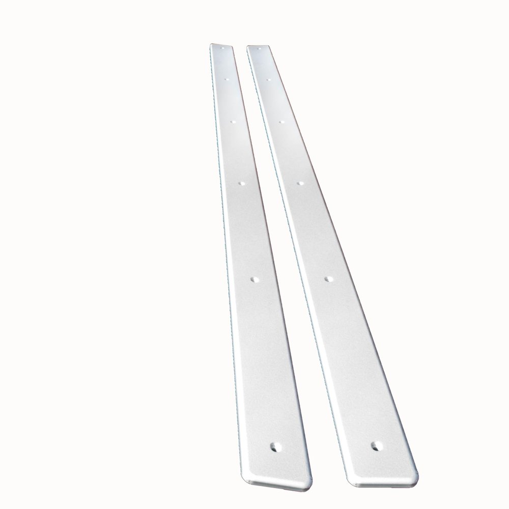Surfix Wide Bunk Glides, Stainless Steel Screws, Slotted Pockets, Rounded Edges, Made in USA (3" x 72" (2))
