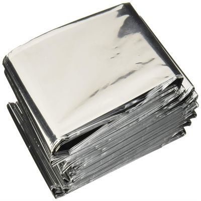 Mylar Men's Emergency Thermal Blankets (10 Pack)