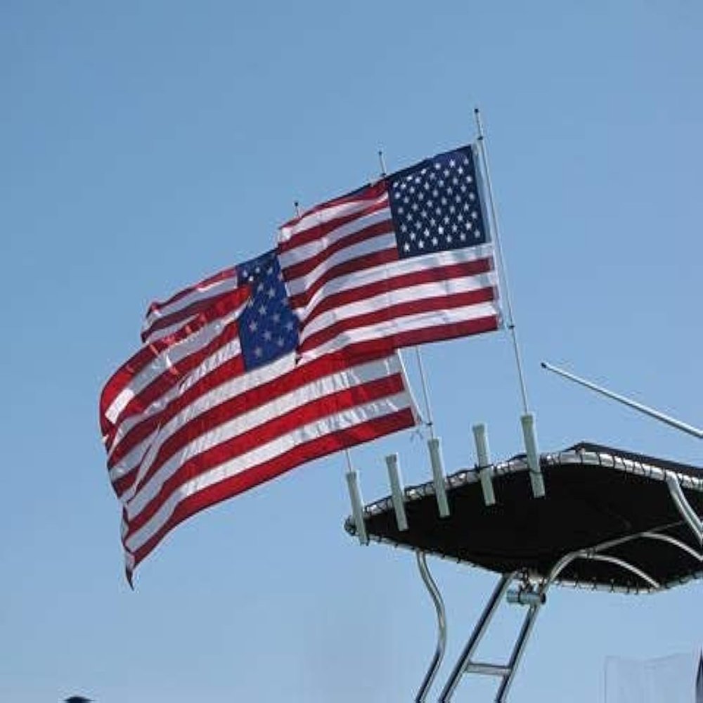 Cool Water Products The Original Rod Holder Boat Flag Pole - No Flag (4 Foot)