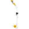 Cressi Supernova Dry Dry Snorkels, Clear/Yellow view 1