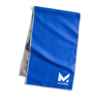 MISSION Original Microfiber Cooling Towel for The Gym, Yoga, Golf, and More - Mission Blue