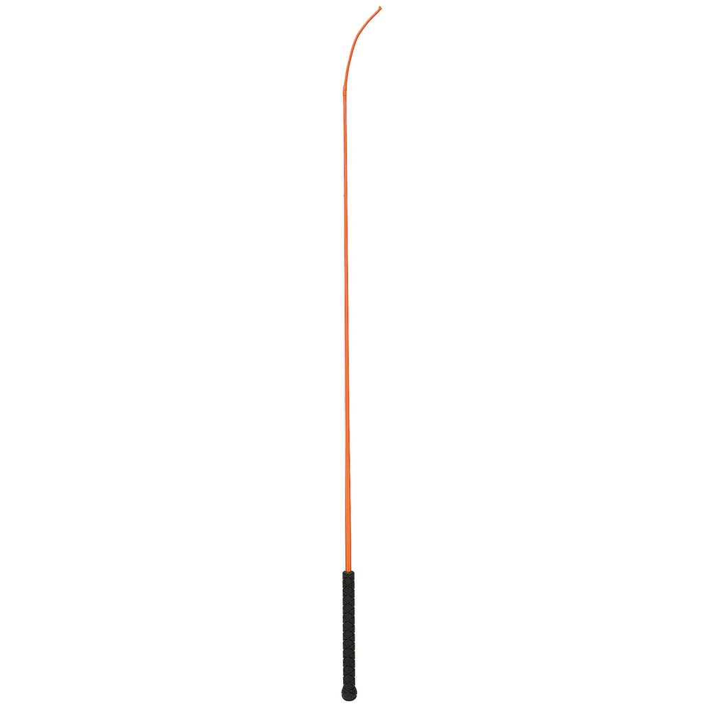 Weaver Livestock 36" Dressage Whip With Comfort Grip Rubber Handle, Pig Training Whip, Livestock Guiding Whip for Show Ring Competition, Orange Crush