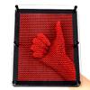 E-FirstFeeling 3D Pin Art Toy Extra Large 10" X 8" Pin Art Board Pin Impression Toy for Kids Adults - Red view 1