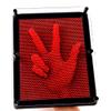 E-FirstFeeling 3D Pin Art Toy Extra Large 10" X 8" Pin Art Board Pin Impression Toy for Kids Adults - Red view 2