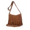 Heidi Bag Hobo Hippie Fringe Tassel Faux Suede Shoulder Messenger Cross Body Womens Sling Bag(camel) view 1