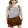 Heidi Bag Hobo Hippie Fringe Tassel Faux Suede Shoulder Messenger Cross Body Womens Sling Bag(camel) view 2
