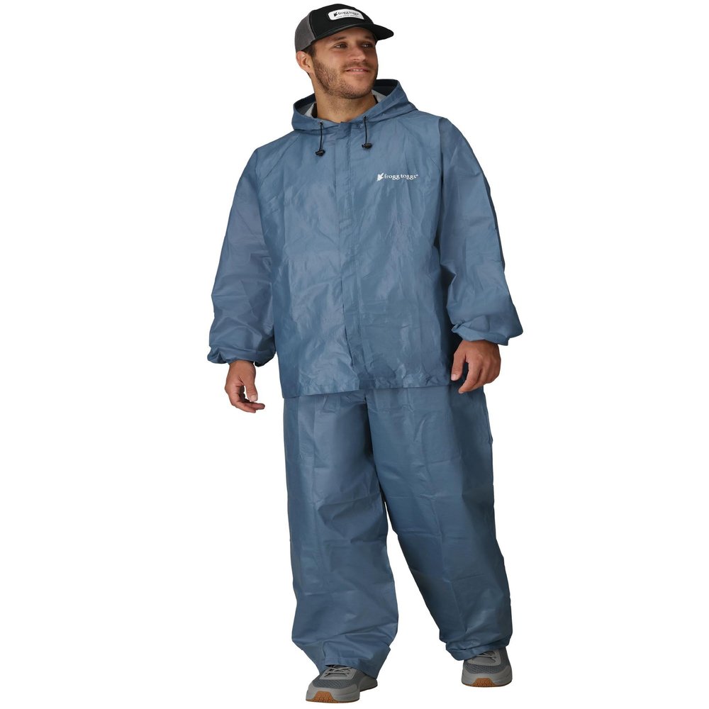 Frogg Toggs UL12104-12LG Ultra Lite Rain Suit Blue, Large