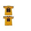 Gotham Rogues Football Jersey Stitch Sewn New Yellow Black (46) view 1