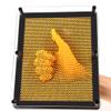 E-FirstFeeling 3D Pin Art Toy Extra Large 10" X 8" Pin Art Board Pin Impression Toy for Kids Adults - Orange view 1