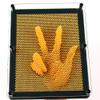 E-FirstFeeling 3D Pin Art Toy Extra Large 10" X 8" Pin Art Board Pin Impression Toy for Kids Adults - Orange view 3