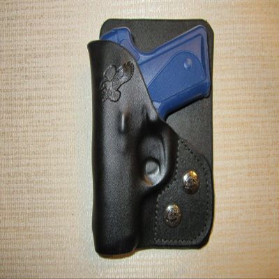 Fits Kimber Solo Carry,9mm Leather Right Hand, Wallet and Pocket Holster