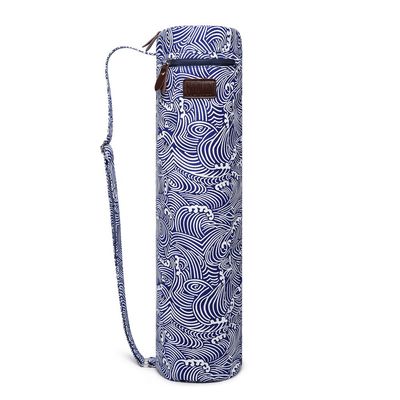 FREMOUS Yoga Mat Bag,Full-zip Exercise Yoga Mat Carry Bag for Women and Men - Double Storage Pocket,Easy Access Zipper, Adjustable Shoulder Strap and Handle,Fits Most Mats(wave)