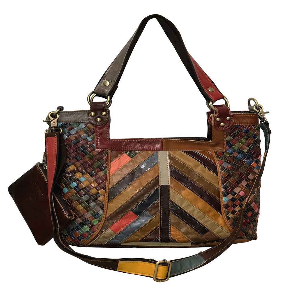 Amerileather Hazelle Leather Handbag/Shoulder Bag (1703-9)
