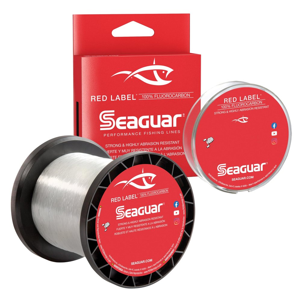 Seaguar Red Label 100% Fluorocarbon Fishing Line 20lbs, 1000yds Break Strength/Length - 20RM1000