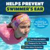Earvolution Ear Band-It Ultra Swimming Headband, American Brand, Doctor-Invented - Sensory-Friendly- Anti-Slip Grip &Thick Neoprene for Max Protection/Comfort, Holds Earplugs in, (Hot Pink, Medium) view 2