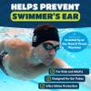 Earvolution Ear Band-It Ultra Swimming Headband, American Brand, Doctor-Invented - Sensory-Friendly- Anti-Slip Grip &Thick Neoprene for Max Protection/Comfort, Holds Earplugs in, (Blue, Large) view 2