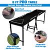 GoPong PRO 8 Foot Premium Beer Pong Table - heavy-duty (Black, 36-Inch Tall) view 2