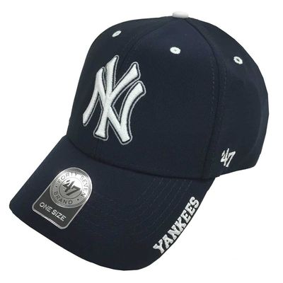 MLB New York Yankees Men's Frost Structured Adjustable Cap, One Size, Navy