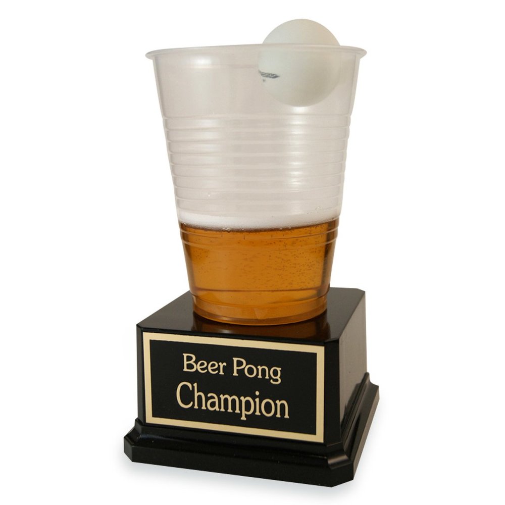 Far Out Awards Beer Pong Trophy - Drinking Trophy, Beer Trophy, Beer Lover Gift, College Gift, Funny Trophy - by