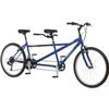 Pacific Dualie Adult Tandem Cruiser Bike, Two-Rider Bicycle for Men and Women, 26-Inch Wheels, 21-Speed, Linear Pull Brakes, Blue view 2