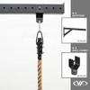 Valor Fitness Heavy-Duty Rope Clamp for 1.5 Climbing Rope  Secure Steel Mount, 750 lb Capacity - Compatible With Carabiner (Not Included) for Home Gym & Obstacle Training view 2