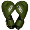 20oz, 22oz, 24oz Deluxe MiM-Foam Sparring Gloves - Safety Strap Boxing Training Gloves, for Boxing, MMA, Muay Thai, Kickboxing (16oz, Marine Green/Black) view 4