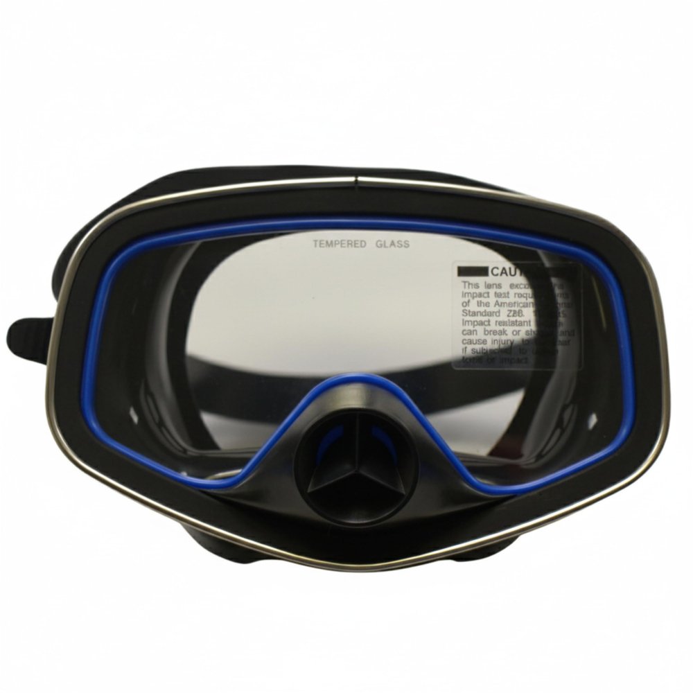 Scuba Choice Scuba Diving Classic Free Dive One-Window Silicone Purged Mask , Black