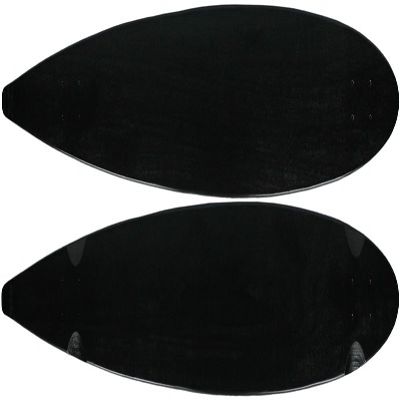 Moose Longboard 9" x 47" Pintail Deck Black