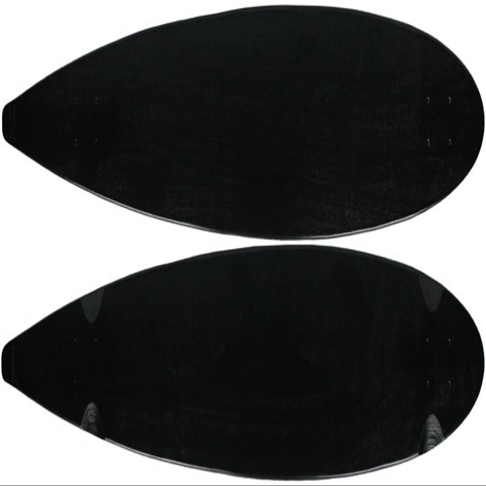 Moose Longboard 9" x 47" Pintail Deck Black