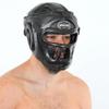 Farabi Sports Boxing Headgear Grill Head Guard MMA Training Kickboxing Sparring Gear Removable Front Bar Gril (Black, X-Large) view 4