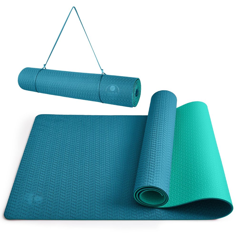 IUGA Yoga Mat Thick Non Slip Anti-tear Pilates Mat Eco Friendly Hot Yoga Mats for Workout & Exercise(72"x 24"x 6mm)
