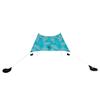 Neso Grande Portable Beach Tent Sun Shelter - Lightweight Beach Shade Canopy - Easy Setup for Family Outings - Patented Reinforced Corners - UPF 50+ Sun Protection - 7ft Tall, 9 x 9ft - Aqua Fronds view 1